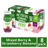 Activia Probitic Dailies Low Fat Yogurt Drink, 3.1 fl oz, 8 count
