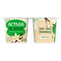 Activia Proactive Vanilla Low Fat Yogurt, 5.3 oz, 4 count, 21.2 Ounce