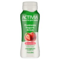 Activia Strawberry Probiotic Low Fat Yogurt Drink, 7 fl oz