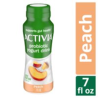 Activia Peach Probiotic Low Fat Yogurt Drink, 7 fl oz