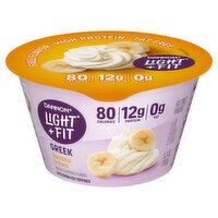 Dannon Light + Fit Greek Banana Cream Fat Free Yogurt, 5.3 oz