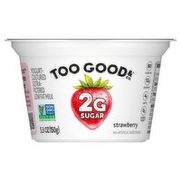 Too Good & Co. Strawberry Blended Yogurt-Cultured Ultra-Filtered Low Fat Milk, 5.3 oz