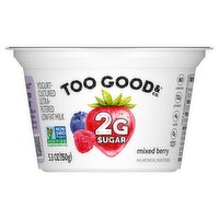 Too Good & Co. Mixed Berry Blended Yogurt-Cultured Ultra-Filtered Low Fat Milk, 5.3 oz