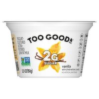 Too Good & Co. Vanilla Blended Yogurt-Cultured Ultra-Filtered Low Fat Milk, 5.3 oz
