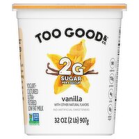 Too Good & Co. Vanilla Yogurt-Cultured Ultra-Filtered Low Fat Milk, 32 oz