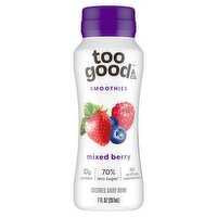 Too Good & Co. Mixed Berry Cultured Dairy Drink Smoothies, 7 fl oz, 7 Fluid ounce