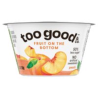 Too Good & Co. Peach Fruit On The Bottom Yogurt-Cultured Low Fat Milk, 5.3 oz, 5.3 Ounce