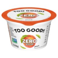 Too Good & Co. Peach Zero Sugar Yogurt-Cultured Ultra-Filtered Low Fat Milk, 5.3 oz