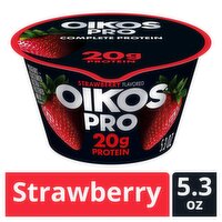 Oikos Pro Strawberry Flavored Yogurt-Cultured Ultra-Filtered Milk, 5.3 oz