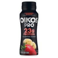 Oikos Pro Strawberry Banana Cultured Dairy Drink, 7 fl oz