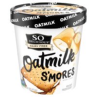 So Delicious Dairy Free Oatmilk S'mores Non-Dairy Frozen Dessert, one pint