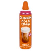 Dunkin Extra Extra Cold Foam Coffee Topper & Creamer, 14 oz