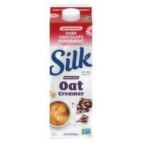 Silk Dark Chocolate Peppermint Oat Creamer Limited Edition, 32 fl oz, 32 Fluid ounce