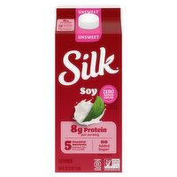 Silk Unsweet Soymilk, 64 fl oz