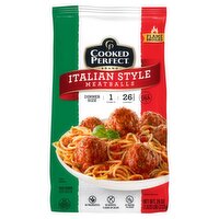 Cooked Perfect Italian Style Meatballs Dinner Size, 1 ounce, 26 count