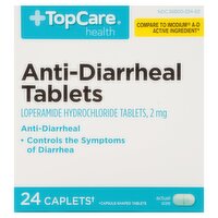 TopCare Health Anti-Diarrheal Tablets, 24 count, 24 Each