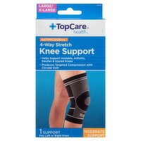 Topcare Health 4-Way Stretch Moderate Knee Support, Large/X-Large, 1 count