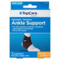 TopCare Health Adjustable Neoprene Moderate Ankle Support, One Size, 1 count