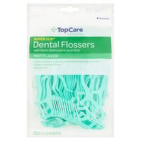 TopCare Super Slip Mint Flavor Dental Flossers, 150 count