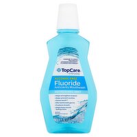 TopCare Everyday Alcohol Free Refreshing Mint Fluoride Anticavity Mouthwash, 33.8 fl oz