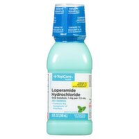 TopCare Anti-Diarrheal Loperamide Liquid - Mint Flavor, 8 fl oz