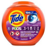 Tide PODS Liquid Laundry Detergent Pacs, Spring Meadow, 57 count