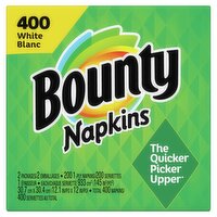 Bounty White Napkins, 400 count, 400 Each