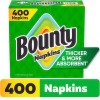 Bounty Paper Napkins, White, 400 Count, 400 Each