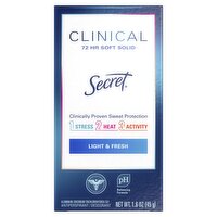 Secret Clinical Light & Fresh Antiperspirant / Deodorant, 1.6 oz