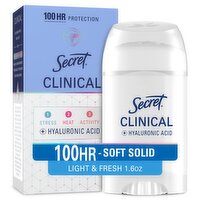 Secret Clinical Antiperspirant Deodorant for Women, 100HR Sweat & Odor Protection, 1.6 oz