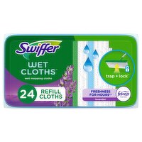 Swiffer Wet Cloths Lavender Wet Mopping Cloths, 24 count