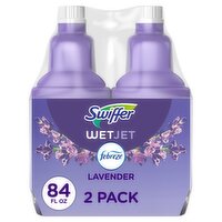 Swiffer WetJet Spray Mop Multi-Purpose and Hardwood Liquid Floor Cleaner Refill, Assembled in the U