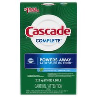 Cascade Complete Fresh Scent Dishwasher Detergent, 75 oz, 75 Ounce