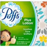 Puffs Plus Lotion Facial Tissues, 56 each