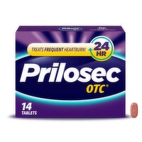 Prilosec OTC, Omeprazole Delayed Release 20mg, Acid Reducer, Treats Frequent Heartburn for 24 Hour , 14 Each