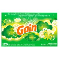 Gain Original Dryer Sheets, 120 count, 120 Each