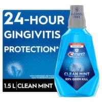 Crest Pro Health Clean Mint Multi-Protection Oral Rinse, 50.7 fl oz, 50.7 Fluid ounce