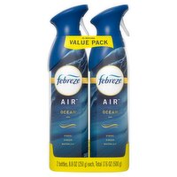 Febreze Air Ocean Air Refresher Value Pack, 8.8 oz, 2 count