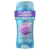 Secret Invisible Solid Relaxing Lavender Scent Antiperspirant/Deodorant, 2.6 oz