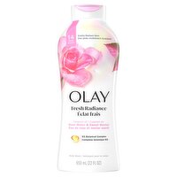 Olay Fresh Radiance Rose Water & Sweet Nectar Body Wash, 22 fl oz