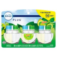 Febreze Plug with Gain Scent Scented Oil Refill, 0.87 fl oz, 3 count