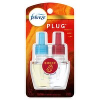 Febreze Origins Fade Defy PLUG Air Freshener & Odor Eliminator, Ember (1) .87 fl. oz. Oil Refill