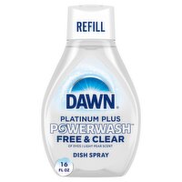 Dawn Powerwash Spray Refill, Dish Soap, Dishwashing Liquid, Free & Clear, 1 Refill, 16 Fl Oz