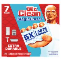 Mr. Clean MagicEraser Multi-Purpose Cleaner Extra Durable Household Cleaning Pads, 7 count 