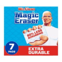Mr. Clean Magic Eraser Sponge, All Purpose Cleaner, Cleaning Scrubber, Extra Durable, 7ct