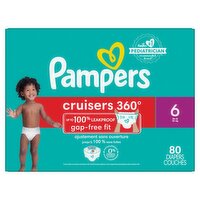 Pampers Cruisers 360° Diapers Enormous Pack, Size 6, 35+ lb, 80 count