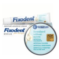 Fixodent Pure Strength Denture Adhesive Cream, 2.4 oz