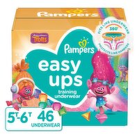 Pampers Pampers Easy Ups Training Underwear Girls Size 7 5T-6T 46 Count, 46 Each 