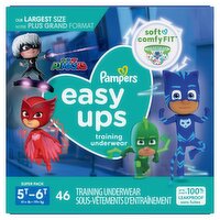 Pampers Easy Ups Training Underwear Boys Size 7 5T-6T 46 Count