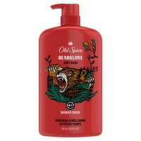 Old Spice Body Wash for Men, Bearglove, Long Lasting Lather, 30 FL OZ, 30 Fluid ounce